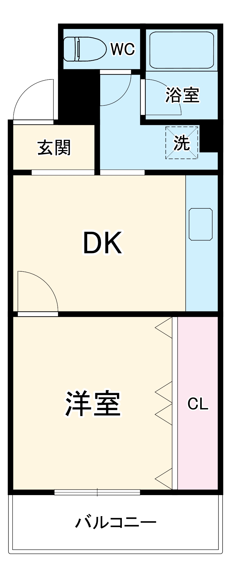 エバービューハイツの間取り