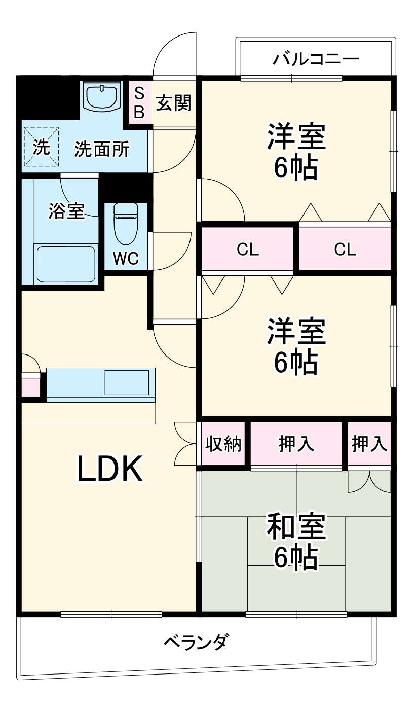 リバーコート英光の間取り