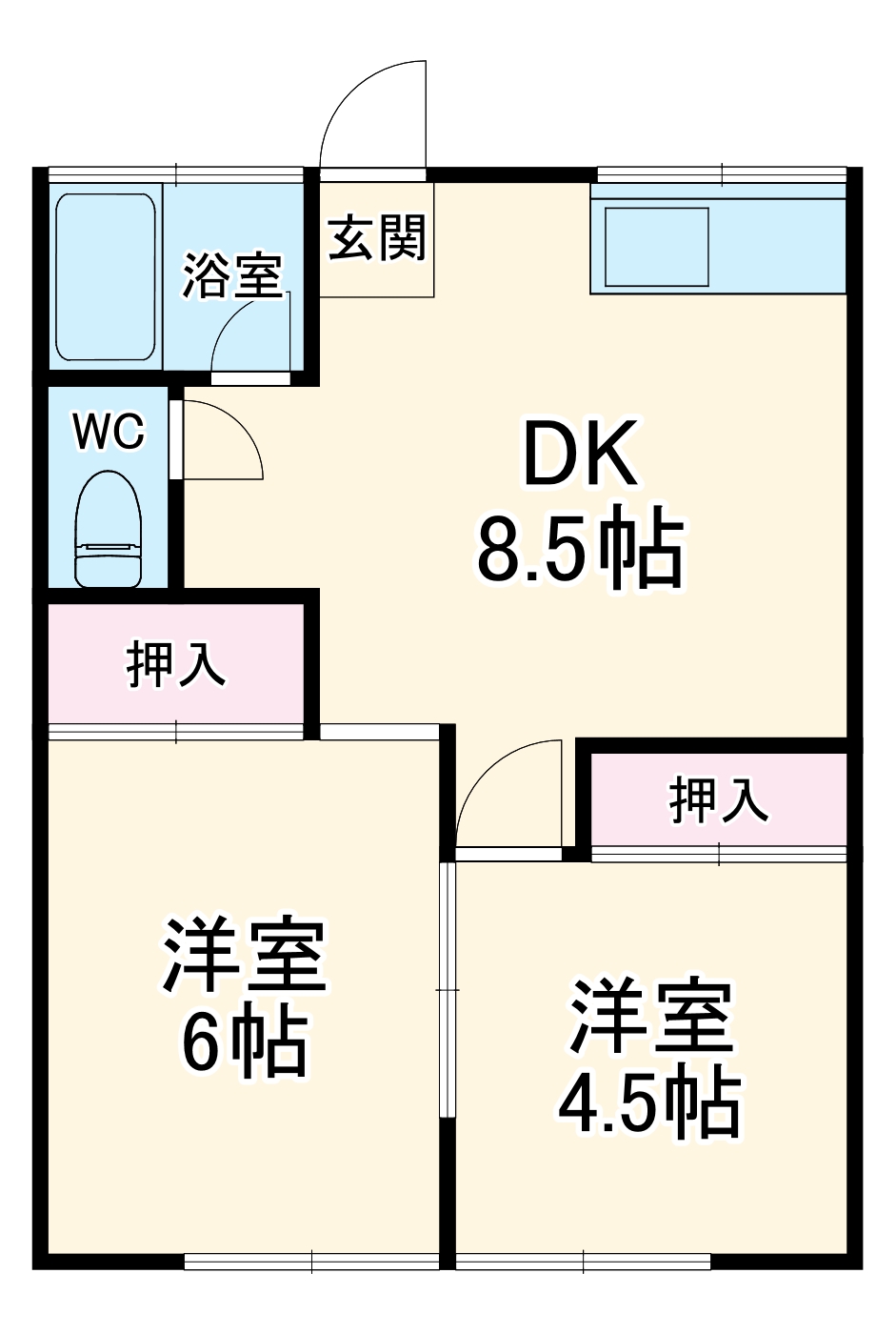 コーポ吉田の間取り