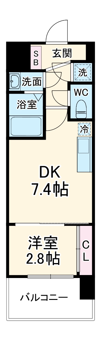 セレニテ江坂ミラクの間取り