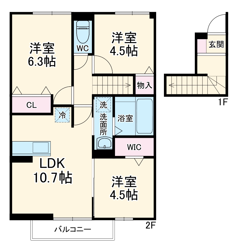 ファミーユ Tの間取り