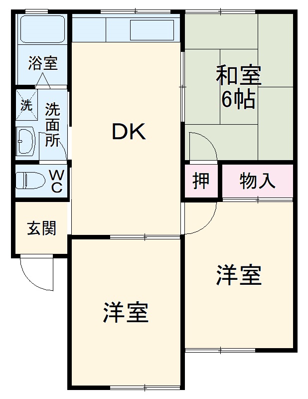 アサヒハイツⅢの間取り