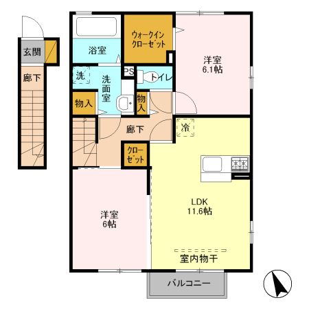 ウィル南町 Bの間取り