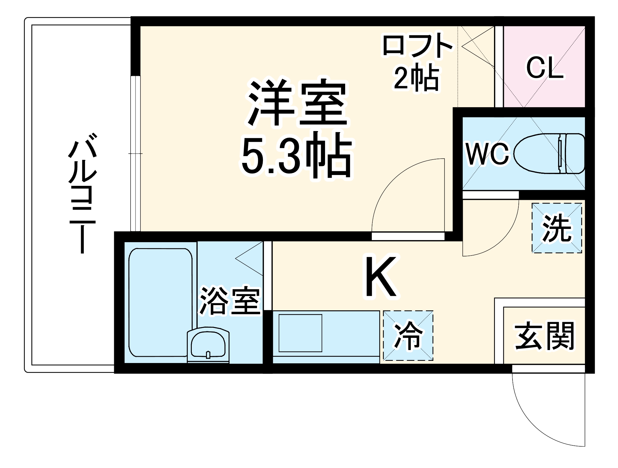 シンセイレジデンス高島台の間取り
