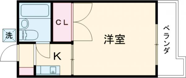 高砂ハイツの間取り