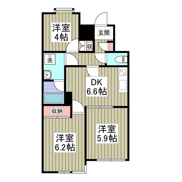 メゾンエスポアールの間取り
