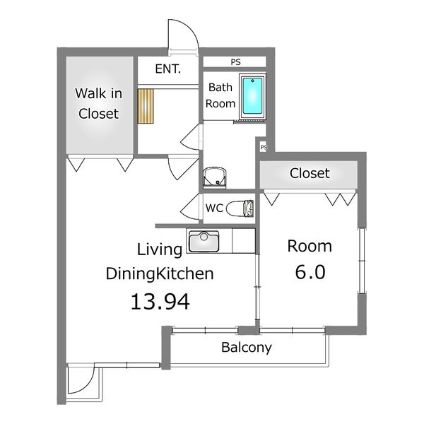 あさひレジデンス弐番館WESTの間取り
