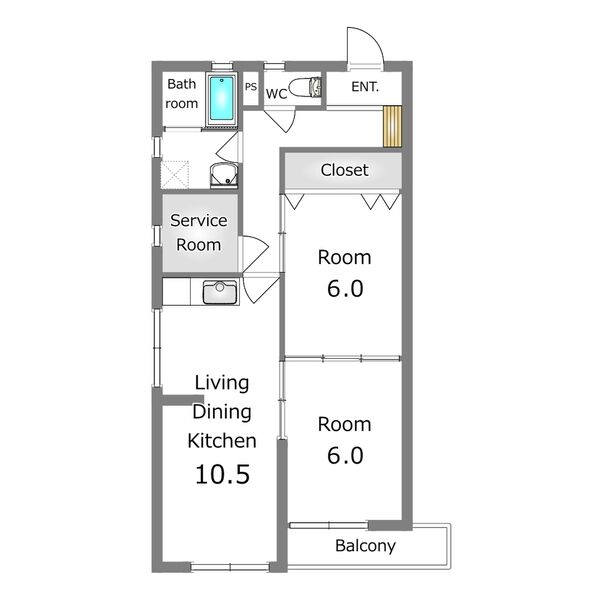 あさひレジデンス弐番館WESTの間取り