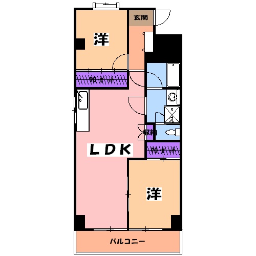 あさひレジデンス三番館の間取り