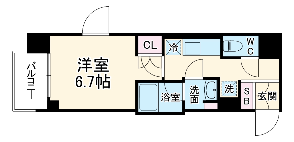 ラグゼナ磯子の間取り