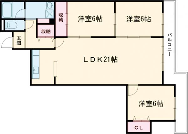レジデンス茨木の間取り