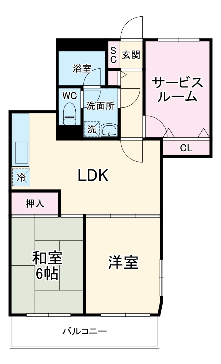茅ヶ崎ダイカンプラザの間取り