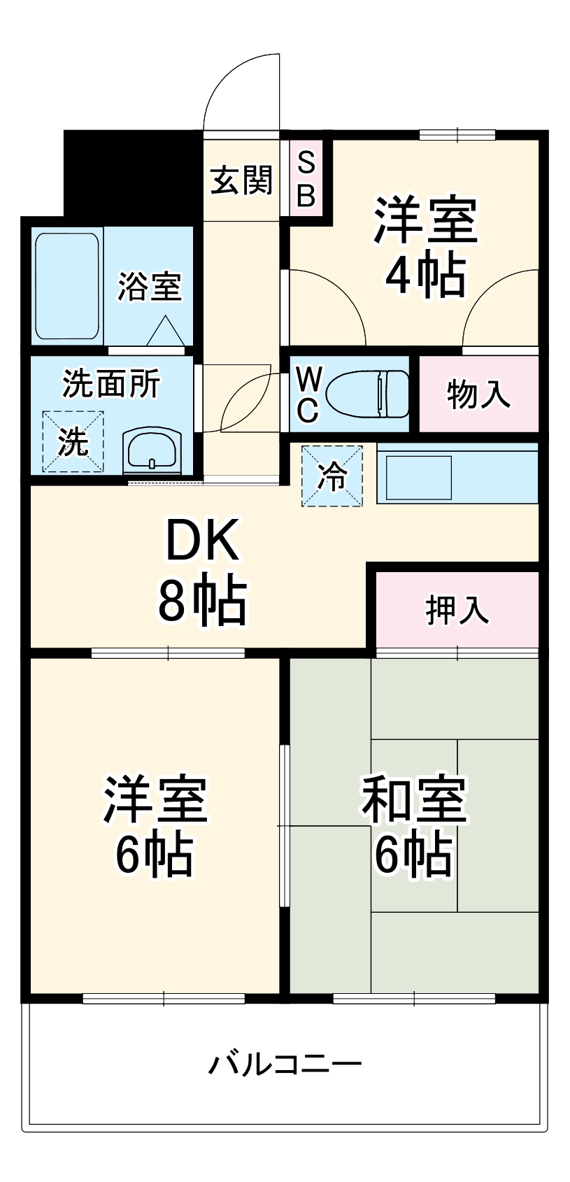 ロイヤルメゾンHAMADAの間取り