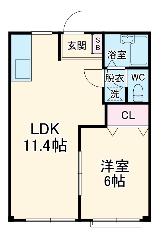 エルディム齋藤Ⅰの間取り