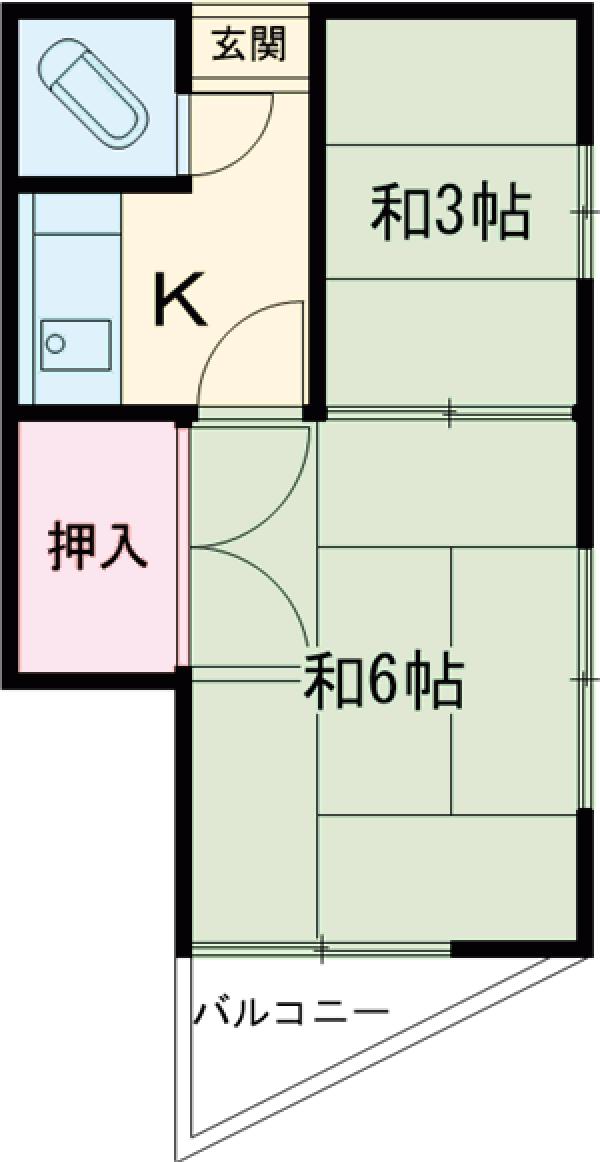 マスダ荘の間取り