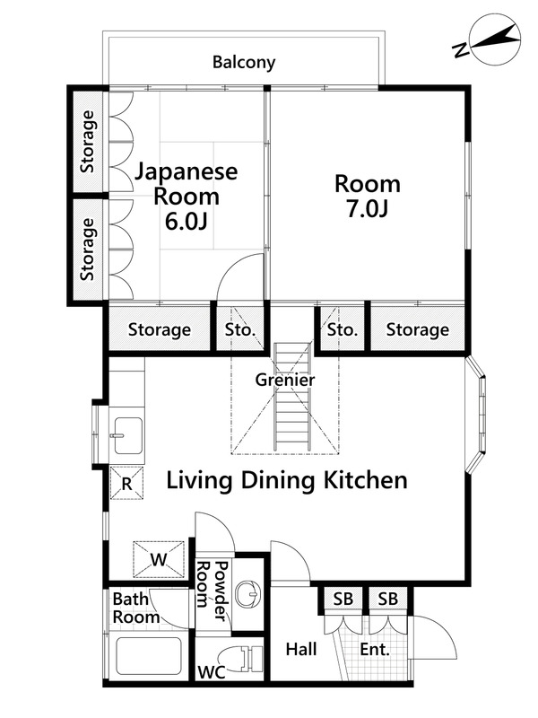 アザース愛名の間取り