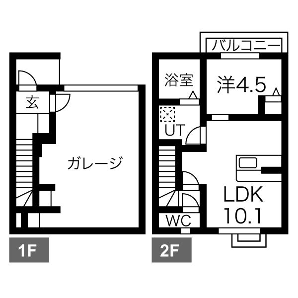 A’s Garage Ⅱの間取り
