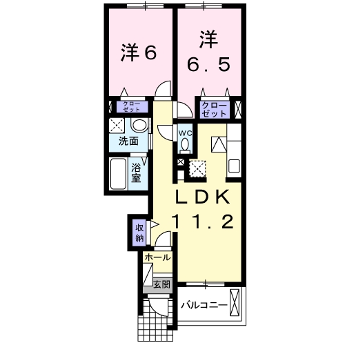 ジェルメ86Ⅰ・Ⅱの間取り