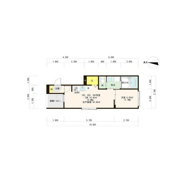 ミライズテラス東海の間取り