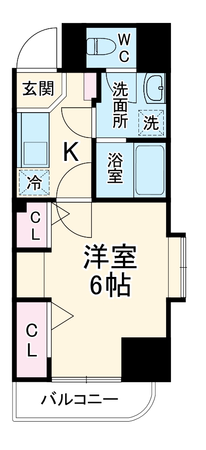 HF関内レジデンスの間取り