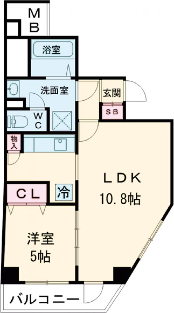 アンベリール墨田の間取り