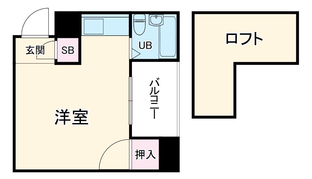 メゾネット北野の間取り