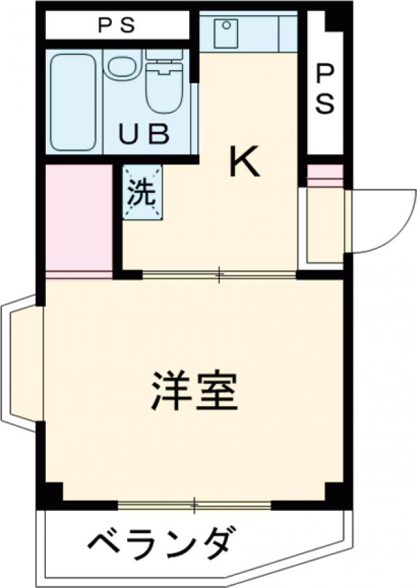 江戸川の完工年月(1993年3月)築の賃貸マンションの間取り