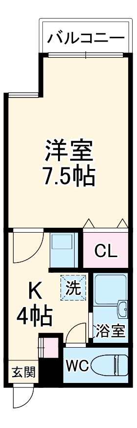 グレース肥後橋の間取り