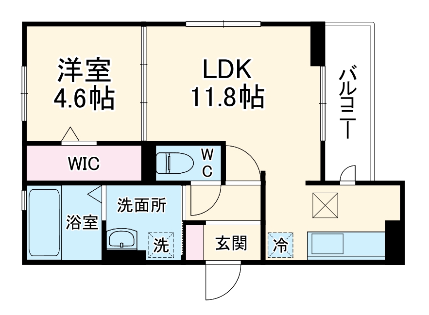プレタクチュール中根町の間取り