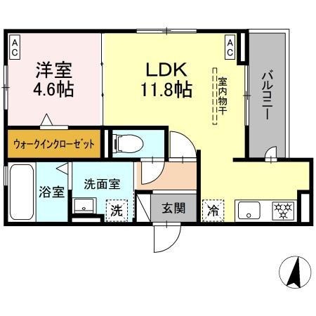 プレタクチュール中根町の間取り