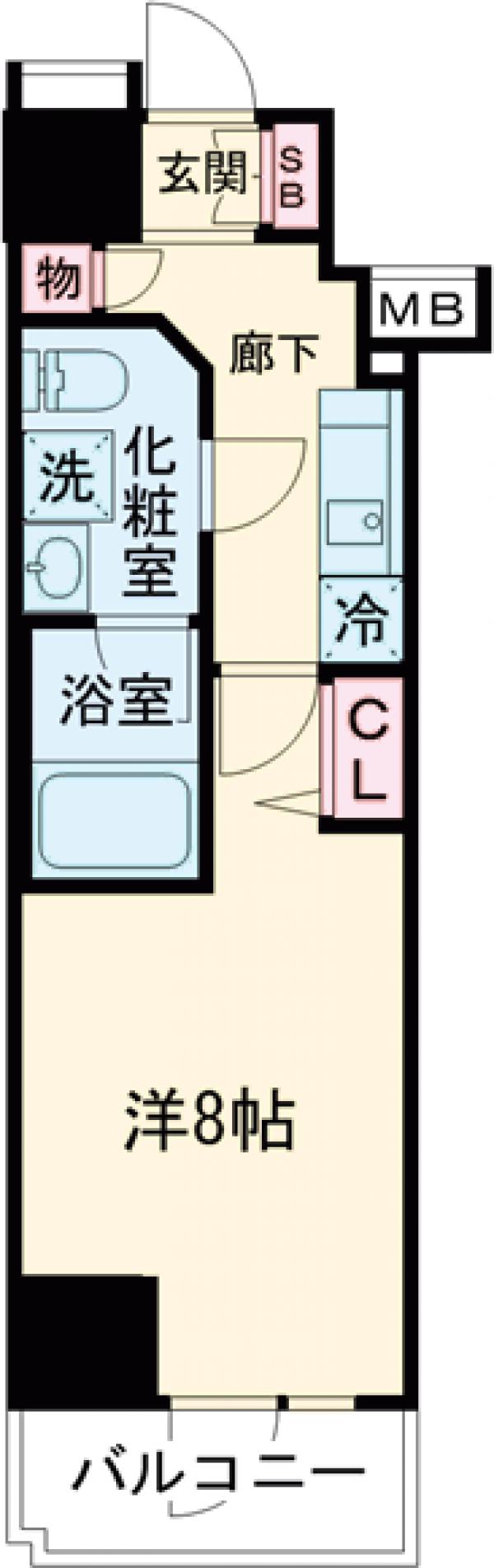 メインステージ入谷Ⅳの間取り