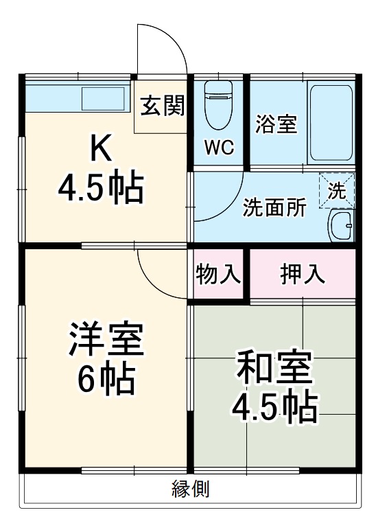 北海荘の間取り