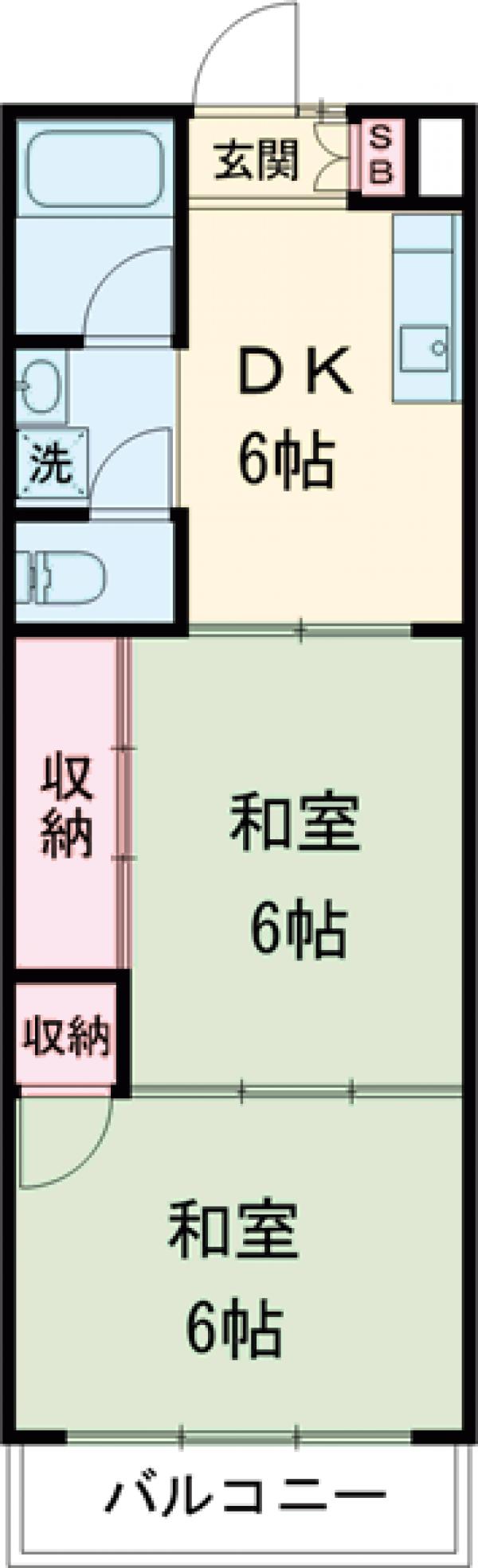 吉田ハイツの間取り