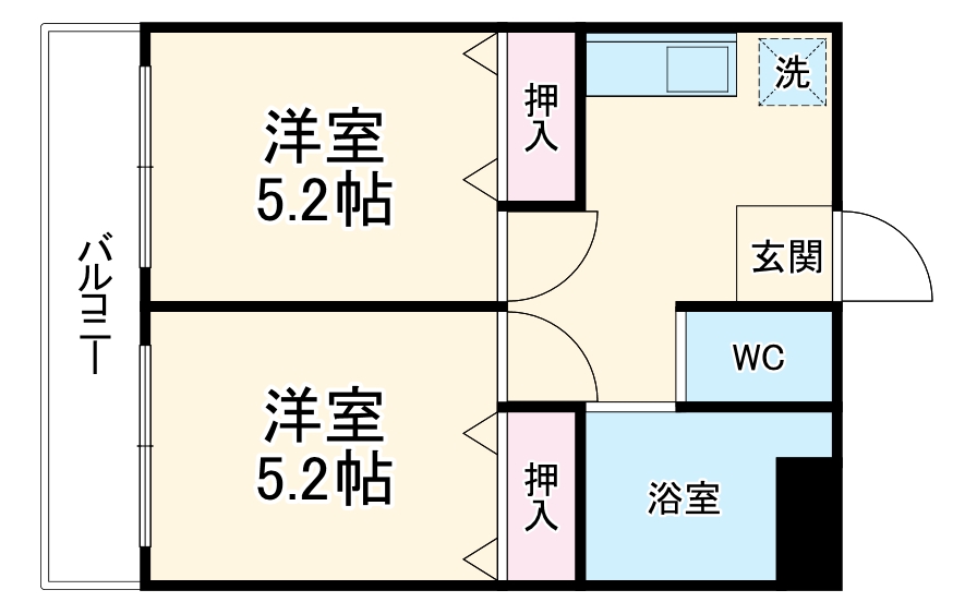 アブレスト四条大宮の間取り