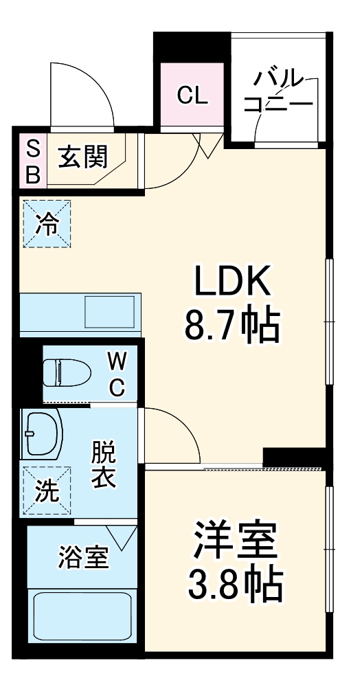 ジミーズメゾン円町の間取り