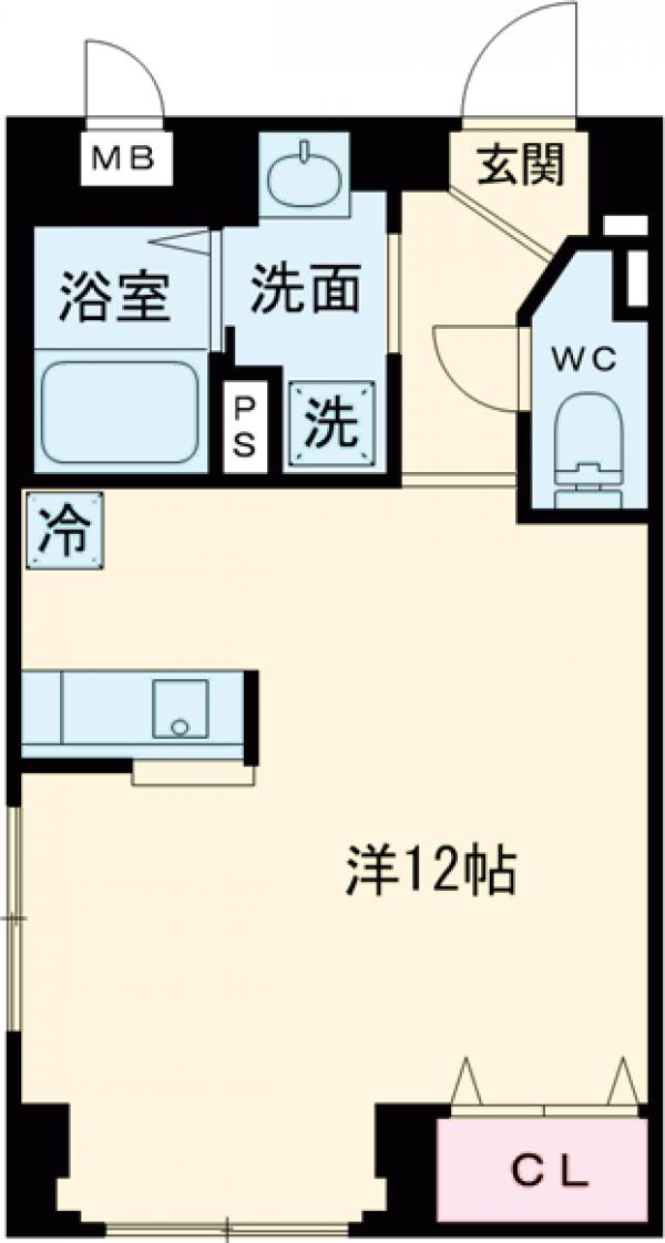 レピュア池上レジデンス・402号室の間取り