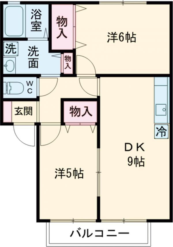 セジュール下川俣の間取り
