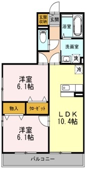 エスポワール開成の間取り