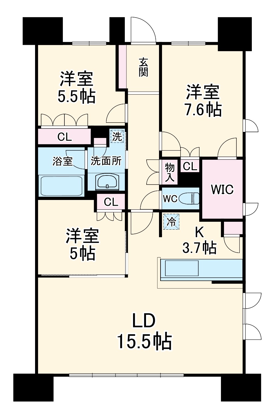 レ・ジェイド掛川駅前の間取り