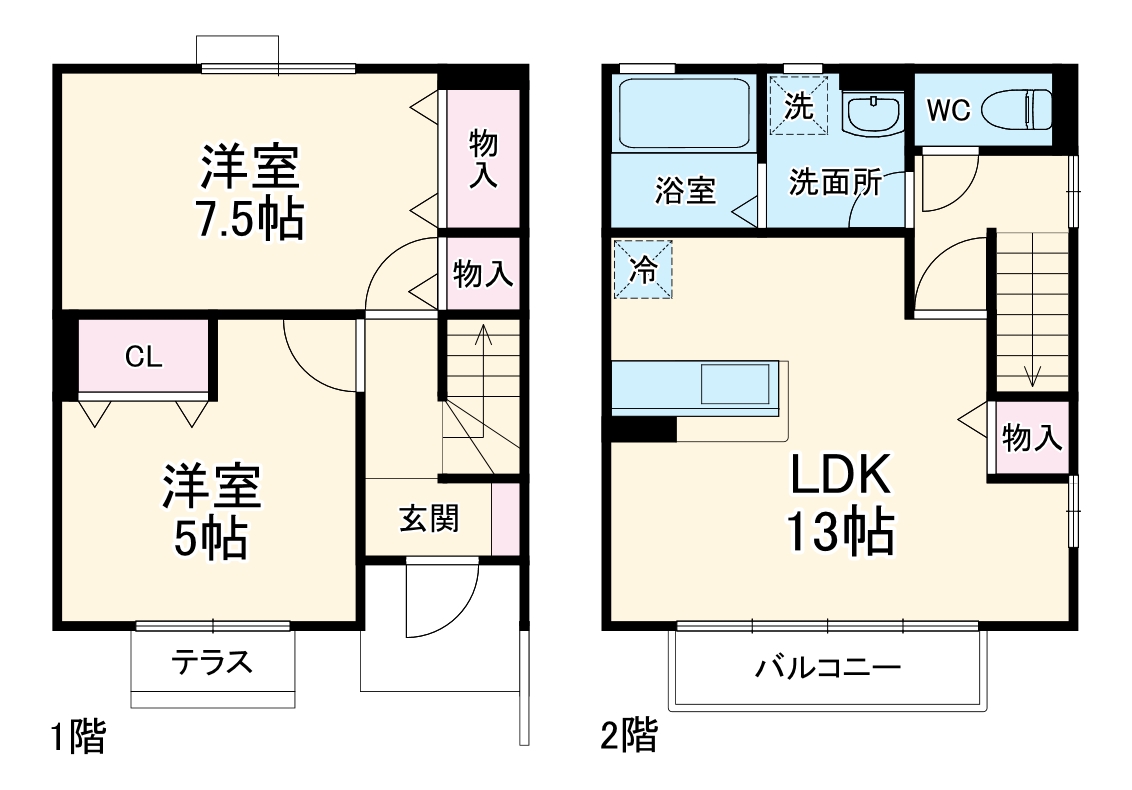 ルミエールⅡ Mの間取り