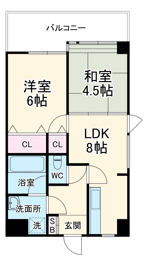 フォルム二条城東の間取り