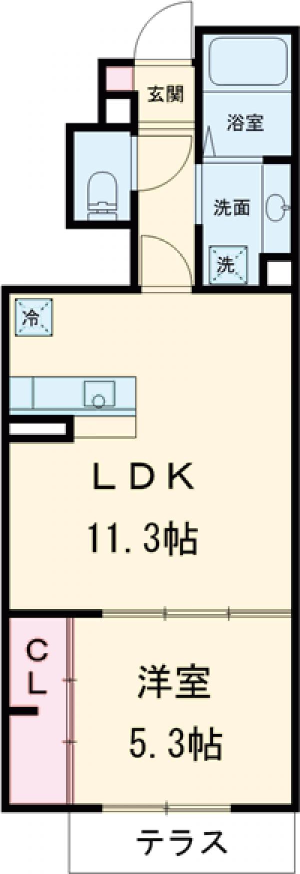 グラナーデ成城学園前Aの間取り