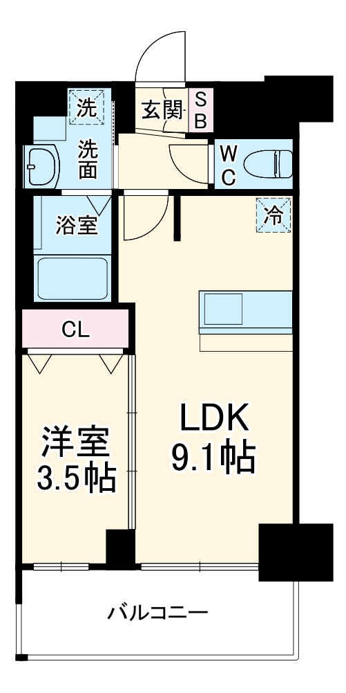 プレサンス塚本ベラビィの間取り