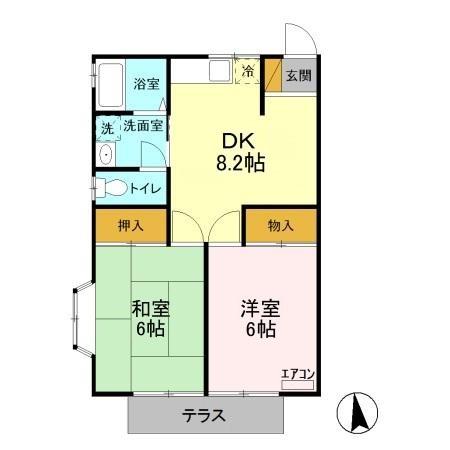 サンドゥエル北柏の間取り