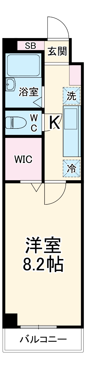 セナリオスクエア柏の間取り