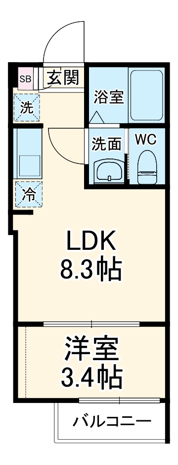 フローレンスベリー愛甲石田の間取り