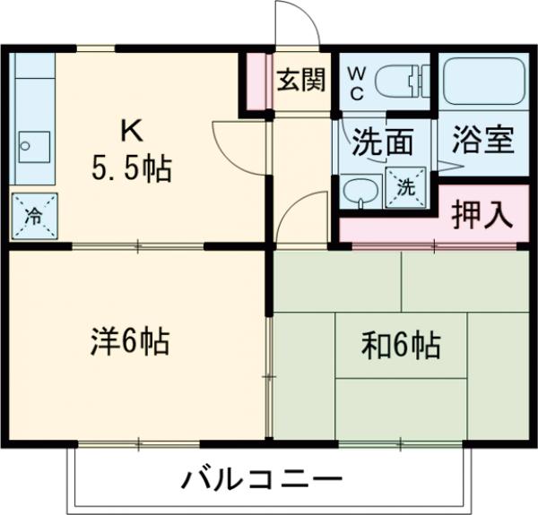 ツインコートピュアBの間取り