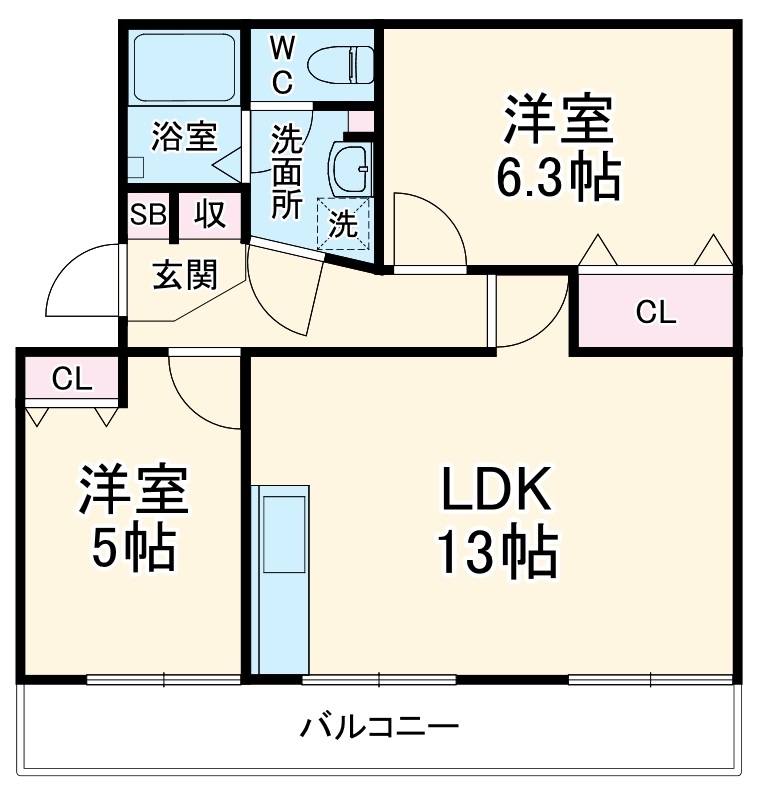 高根パールハイツの間取り