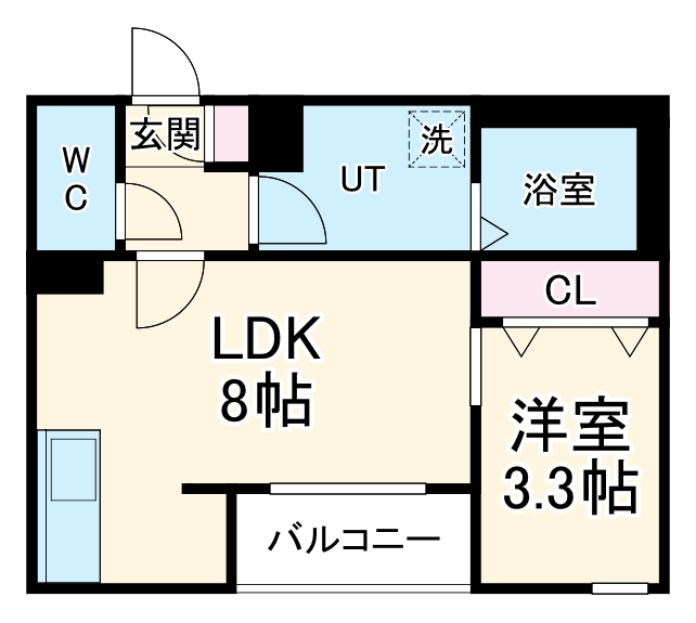 メイクスR道徳公園Ⅰの間取り