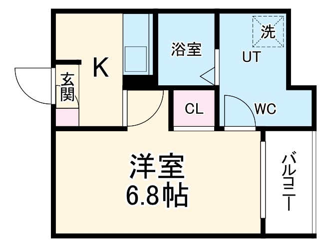 メイクスR道徳公園Ⅰの間取り
